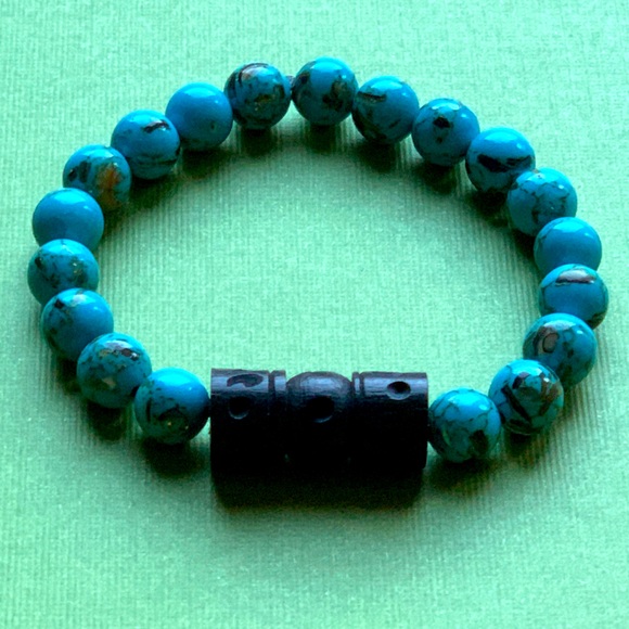 Blue Crazy Lace Agate Bracelet - Picture 1 of 1